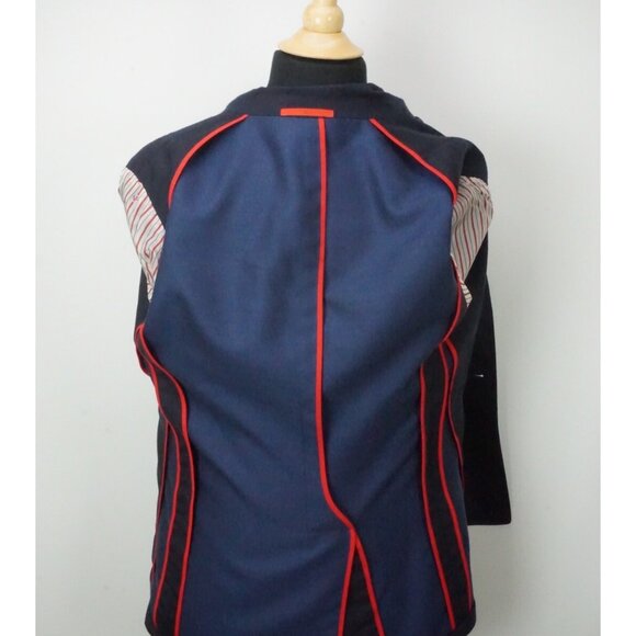 Isaia The Peacoat Blue Wool Cashmere Blend Overcoat Jacket Sz 38 US 48 EU NEW - Picture 5 of 9